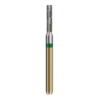 S6836KR.314.014  KOMET FRESA DIAMANTE CILINDRICA BORDE REDONDEADO TURBINA ø 014 GRANO GRUESO S 5 ud.