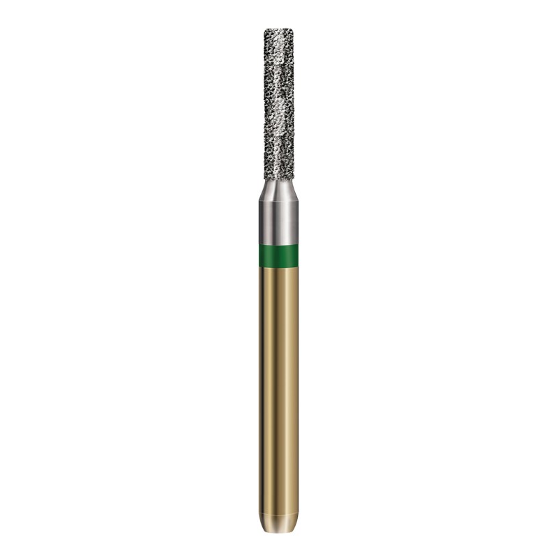 S6836KR.314.014  KOMET FRESA DIAMANTE CILINDRICA BORDE REDONDEADO TURBINA ø 014 GRANO GRUESO S 5 ud.