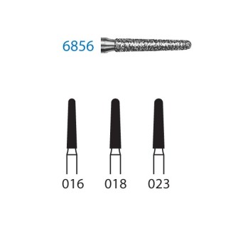 6856.310.018  KOMET FRESA DIAMANTE CONICA REDONDEADA 310 ø 018 GRANO GRUESO 5 ud.