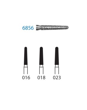 6856.310.018  KOMET FRESA DIAMANTE CONICA REDONDEADA 310 ø 018 GRANO GRUESO 5 ud.