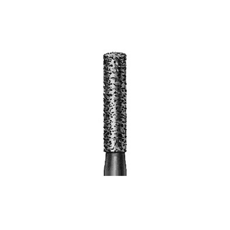 6836KRZ.314.012  KOMET FRESA DIAMANTE CILINDRICA HOMBRO REDONDEADO TURBINA ø 012 GRANO GRUESO 5 ud.