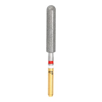 ZR373F.314.025 KOMET FRESA DIAMANTE CILINDRICA REDONDEADA TURBINA ø 025 - 5uds