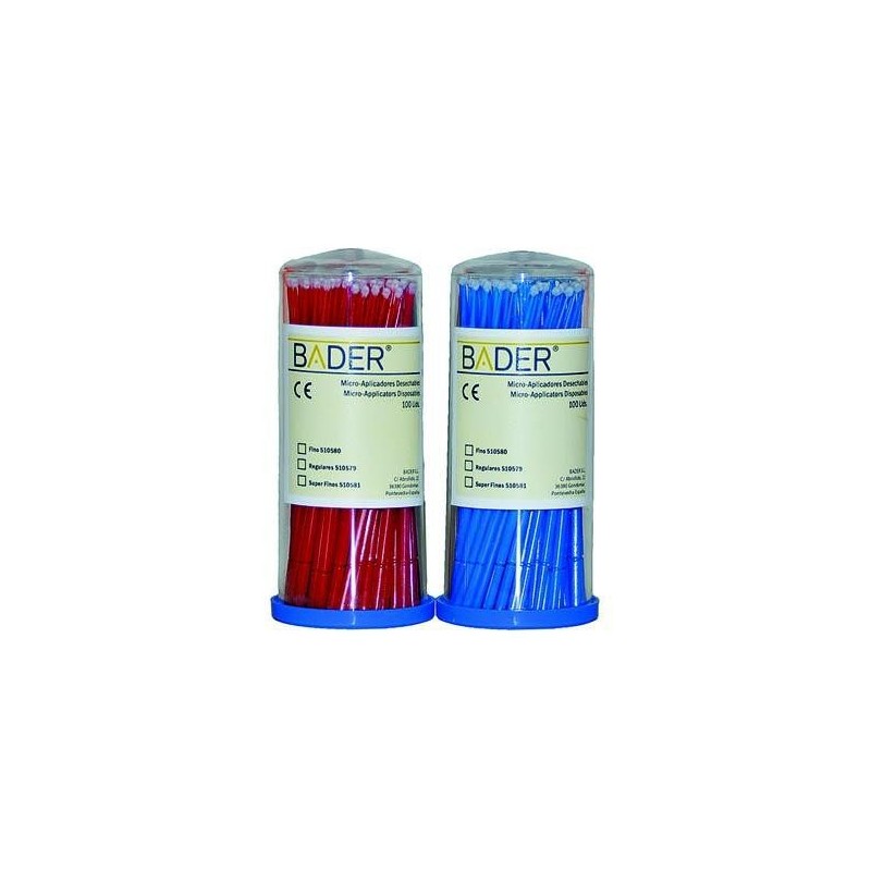 Microaplicadores regulares x4 botes BADER