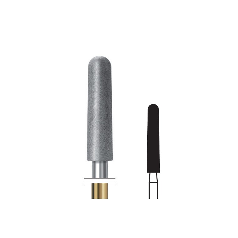 ZR374EF.314.025 KOMET FRESA DIAMANTE CONICA REDONDEADA TURBINA ø 025 - 5uds