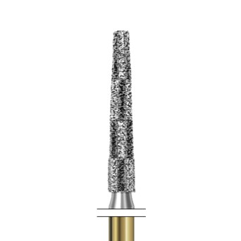 S6848KR.314.014  KOMET FRESA DIAMANTE CONICA BORDE REDONDEADO TURBINA ø 014 GRANO GRUESO S 5 ud.