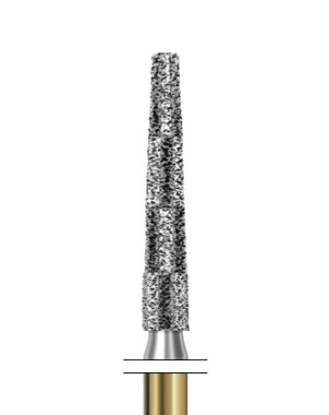 S6848KR.314.018  KOMET FRESA DIAMANTE CONICA BORDE REDONDEADO TURBINA ø 018 GRANO GRUESO S 5 ud.