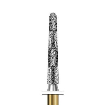 S6850.314.014  KOMET FRESA DIAMANTE CONICA REDONDEADA TURBINA ø 014 GRANO GRUESO S 5 ud.
