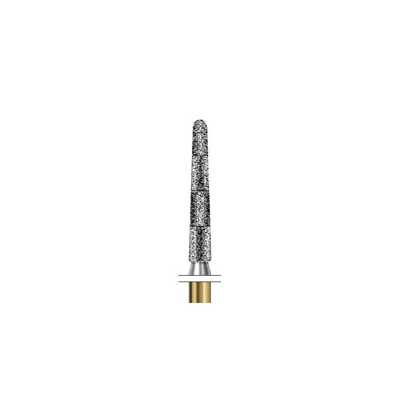 S6850.314.014  KOMET FRESA DIAMANTE CONICA REDONDEADA TURBINA ø 014 GRANO GRUESO S 5 ud.