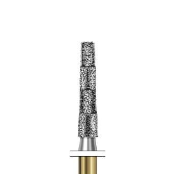 S6847KR.314.016  KOMET FRESA DIAMANTE CONICA BORDE REDONDEADO TURBINA ø 016 GRANO GRUESO S 5 ud.