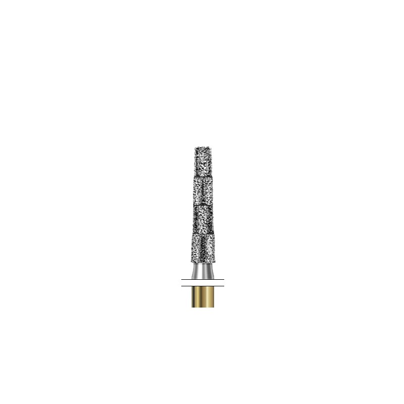 S6847KR.314.016  KOMET FRESA DIAMANTE CONICA BORDE REDONDEADO TURBINA ø 016 GRANO GRUESO S 5 ud.