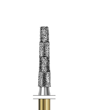 S6847KR.314.018  KOMET FRESA DIAMANTE CONICA BORDE REDONDEADO TURBINA ø 018 GRANO GRUESO S 5 ud.