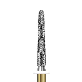 S6850.314.018  KOMET FRESA DIAMANTE CONICA REDONDEADA TURBINA ø 018 GRANO GRUESO S 5 ud.