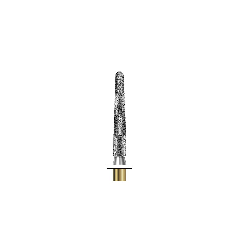 S6850.314.018  KOMET FRESA DIAMANTE CONICA REDONDEADA TURBINA ø 018 GRANO GRUESO S 5 ud.