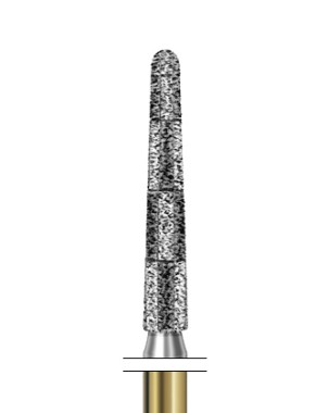 S6850.314.018  KOMET FRESA DIAMANTE CONICA REDONDEADA TURBINA ø 018 GRANO GRUESO S 5 ud.