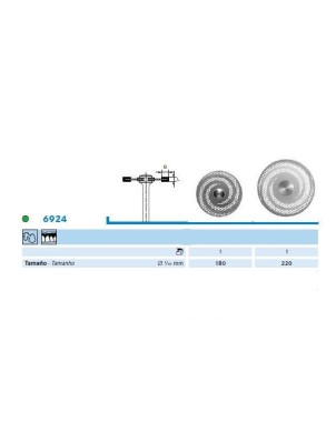 6924.104.220 KOMET DISCO DIAMANTE RIGIDO PIEZA DE MANO ø 220 - 1uds