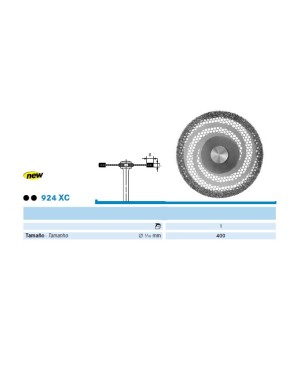 924XC.104.400 KOMET DISCO DIAMANTE RIGIDO PIEZA DE MANO ø 400 - 1uds
