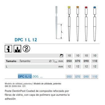 DENTINPOST KOMET ER DPC1L12.000.050 10 ud