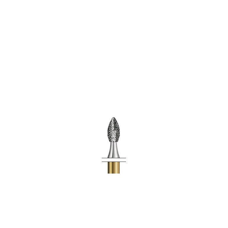 S6368.314.023  KOMET FRESA DIAMANTE BALON RUGBY TURBINA ø 023 GRANO GRUESO S 5 ud.