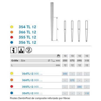 DENTINPOST KOMET ER 354TL12.000.050 5 ud