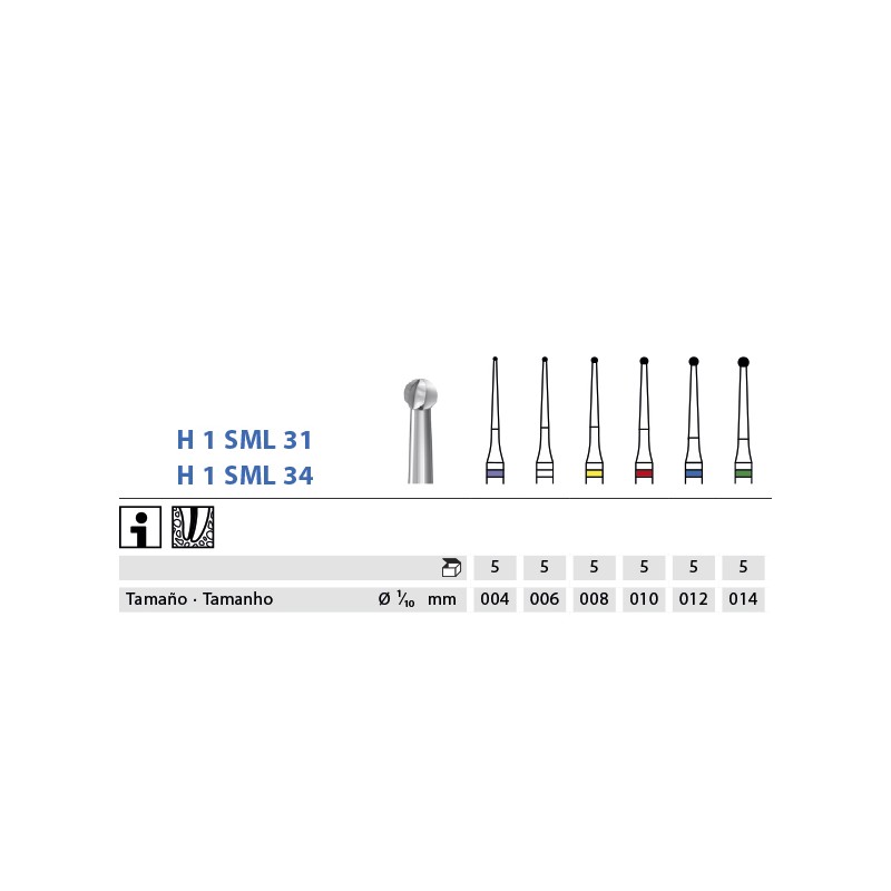 H1SML34.205.012 KOMET endo tracer 5 ud