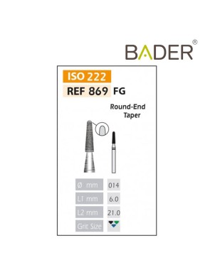Fresas Diamante FG ISO 869-314-534-014 Verde Bader