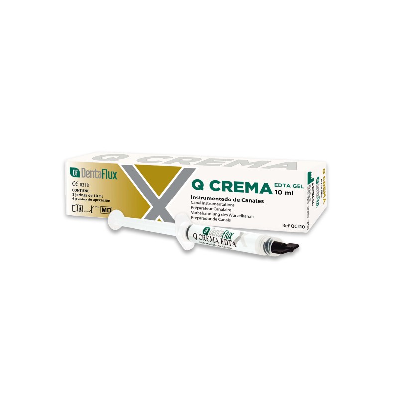 Q-CREMA GEL EDTA DENTAFLUX quelantes 10 ml