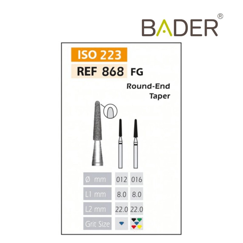 Fresas Diamante FG ISO 868-314-534-016 Verde Bader