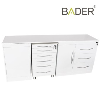 Conjunto Mobiliario Cuádruple con Push-On sin Lavabo Bader
