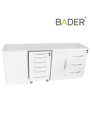 Conjunto Mobiliario Cuádruple con Push-On sin Lavabo Bader