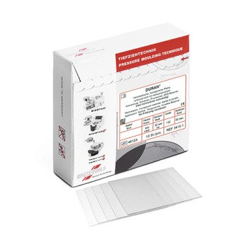 DURAN planchas transparentes 1.0x125 mm cuadradas 10 ud