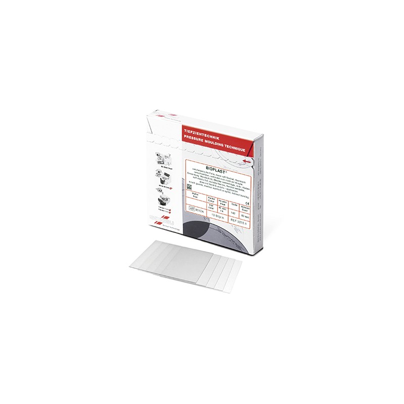 BIOPLAST planchas blandas elasticas cuadradas 1.0x125mm 10ud
