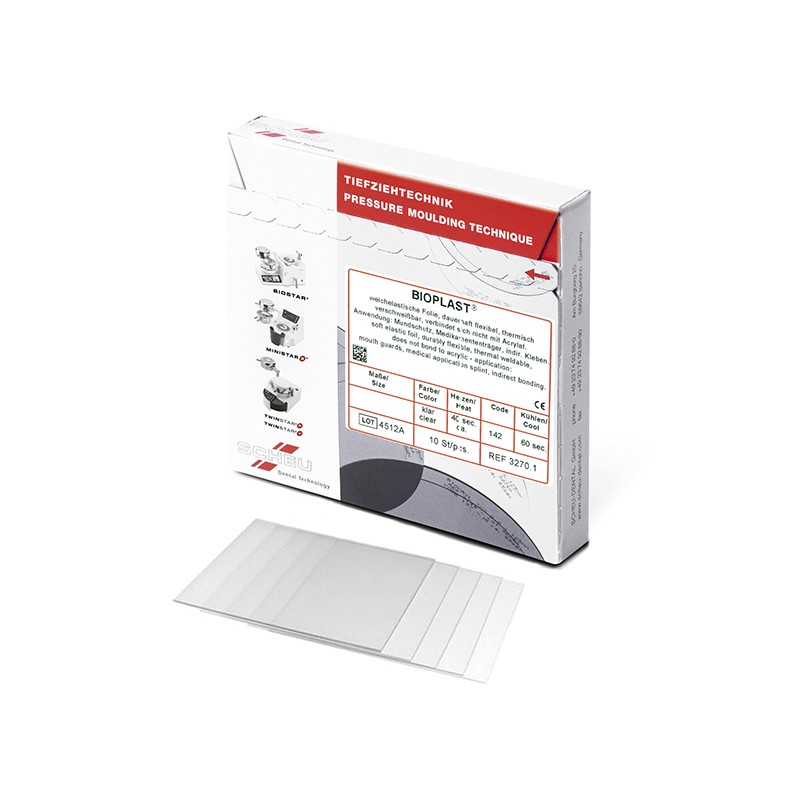 BIOPLAST planchas blandas elasticas cuadradas 3.0x125mm 10ud