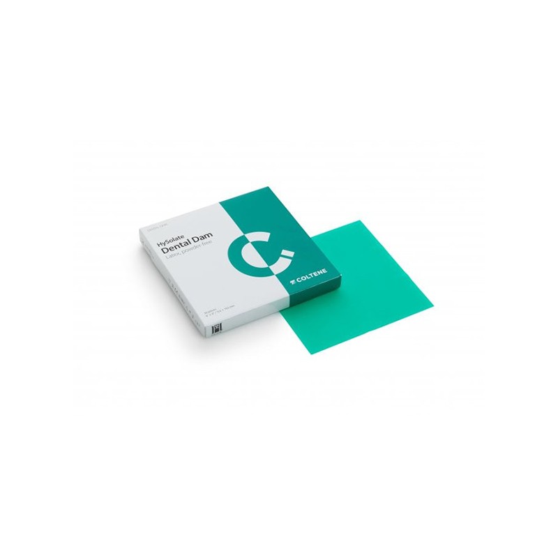 HYSOLATE LATEX DENTAL DAM fino verde (152x152 mm) 36 ud