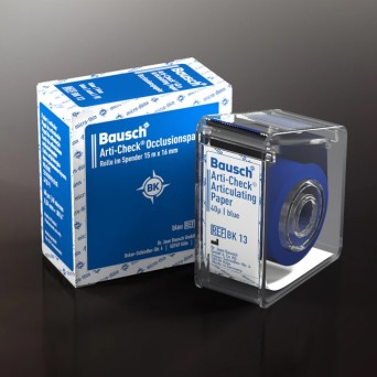 PAPEL ARTICULADO BAUSCH rollo 40 µ 15mx16 mm azul