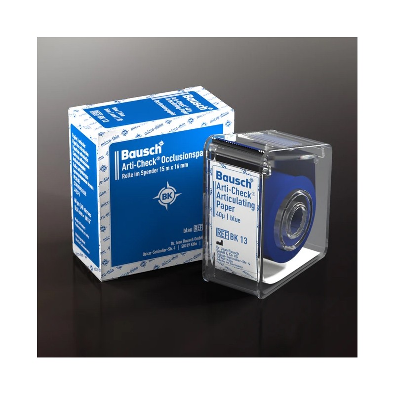 PAPEL ARTICULADO BAUSCH rollo 40 µ 15mx16 mm azul
