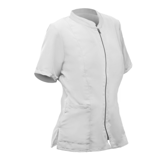 CASACA mujer blanca m/c cremallera bolsillo cuello XXL
