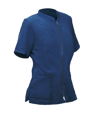 CASACA mujer azul m/c cremallera bolsillo cuello L
