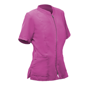 CASACA mujer fucsia m/c cremallera bolsillo cuello XS