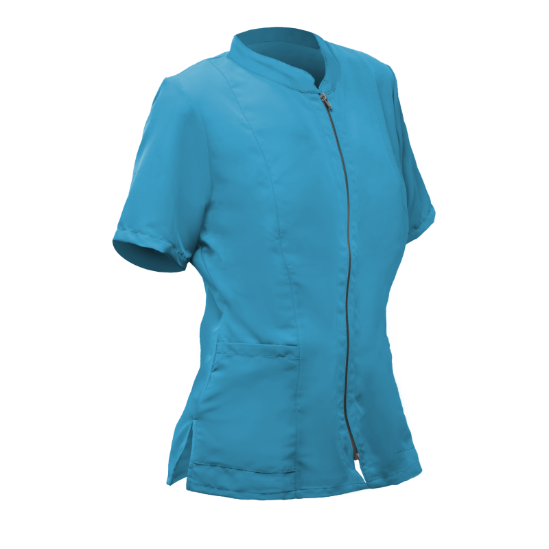 CASACA mujer turquesa m/c bolsillos cremallera M
