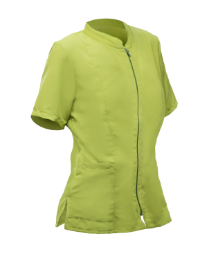 CASACA mujer verde lima m/c bolsillos cremallera XS