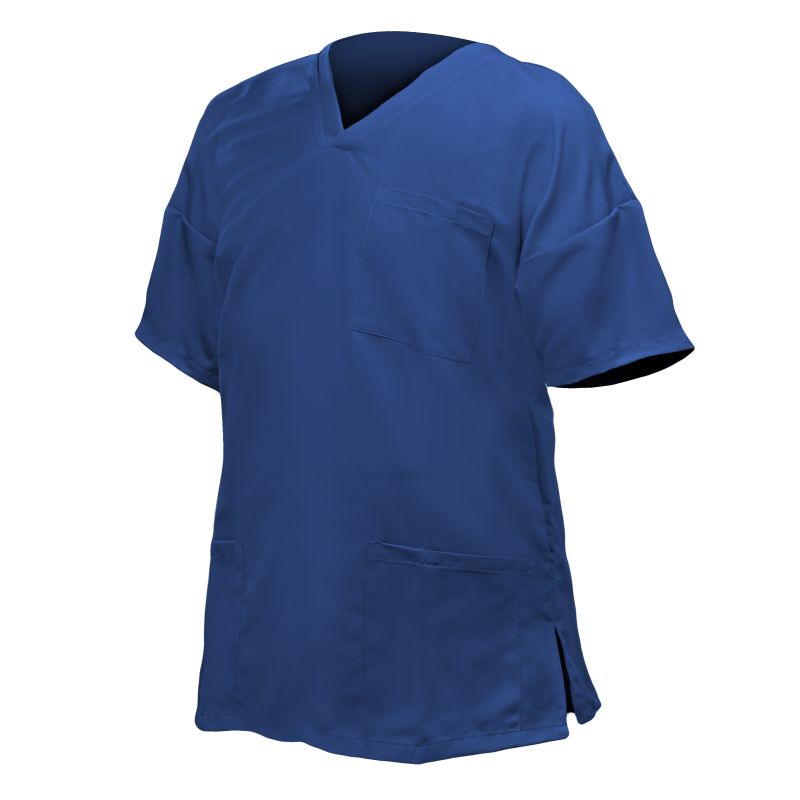 CASACA hombre azul. m/c cuello V bolsillos S