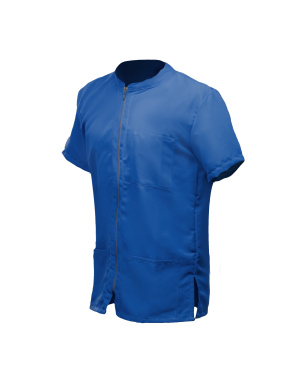 CASACA hombre azul m/c cremallera bolsillo cuello M