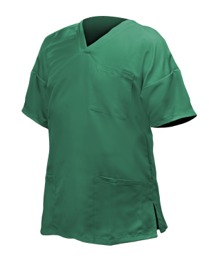 CASACA hombre verde oscuro m/c cuello V bolsillos XXL