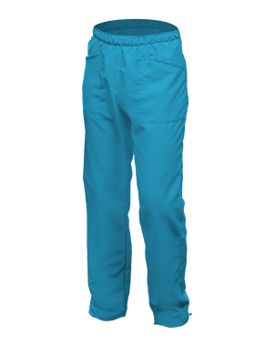 PANTALON unisex turquesa bolsillos elastico L