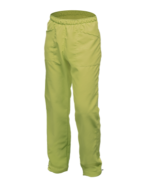 PANTALON unisex verde lima bolsillos elastico S