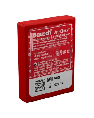BK62 PAPEL ART. ROJO TIRAS PRECORTADAS  200u.