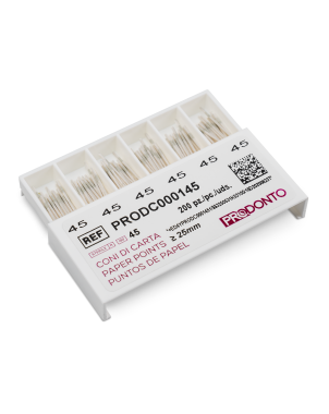 PUNTAS PAPEL PRODONTO esteril 25mm nº 40 200 ud