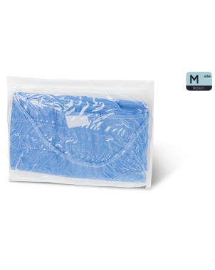 BATA PROTECTORA PRODONTO microfibra azul claro no esteril c/puño M 10 ud