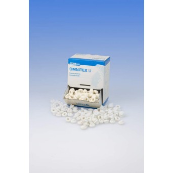 FUNDA AJUSTABLE OMNIA nitrilo p/fg+ca blancas 500 ud