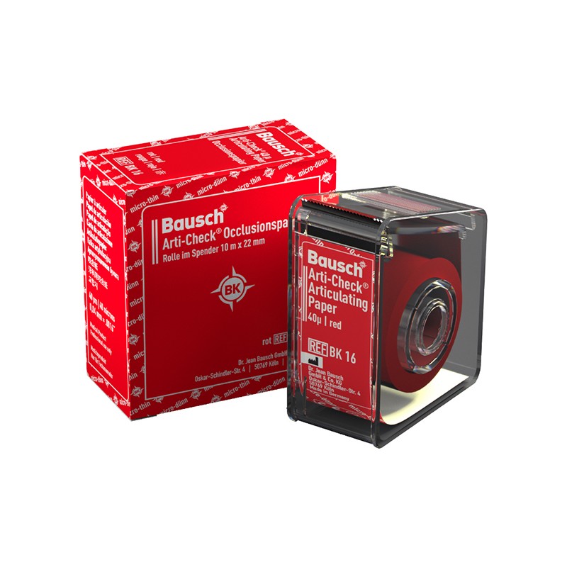 BK16 PAP.ART. ARTI-CHECK ROLLO 22mm. ROJO 40h 10m.